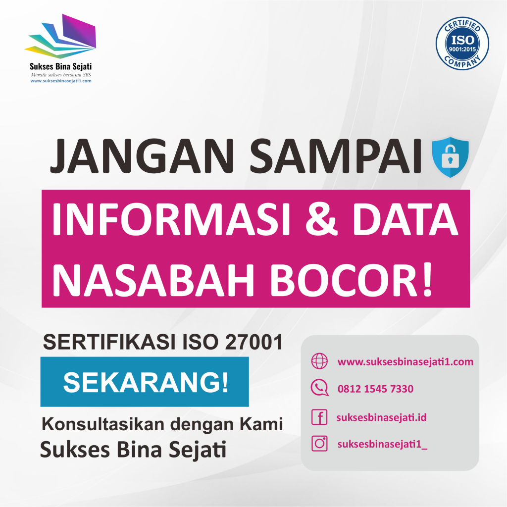 ISO 27001 Jangan sampai bocor