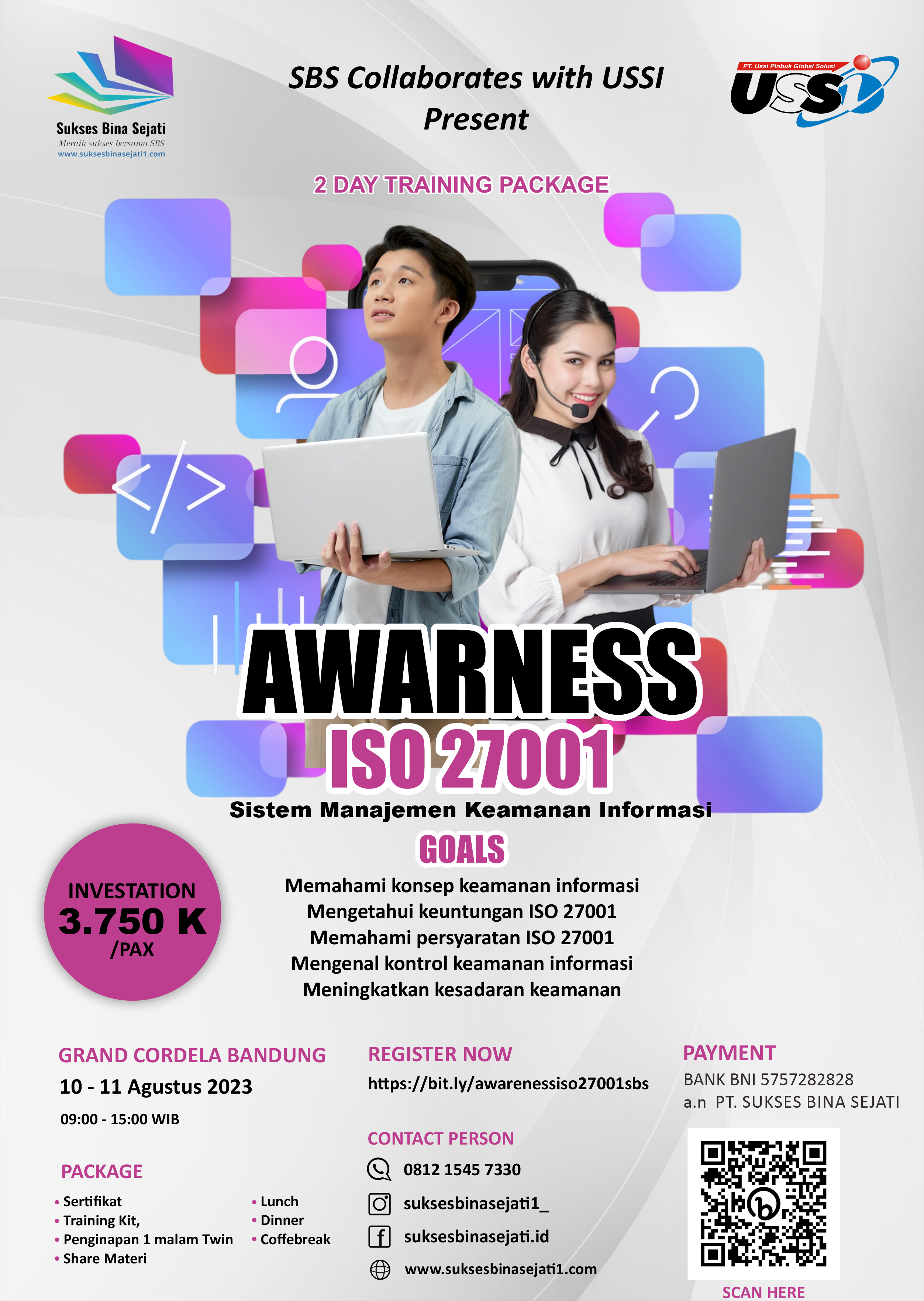 Flayer Pelatihan Agustus10 dan 11 Agustus 2023